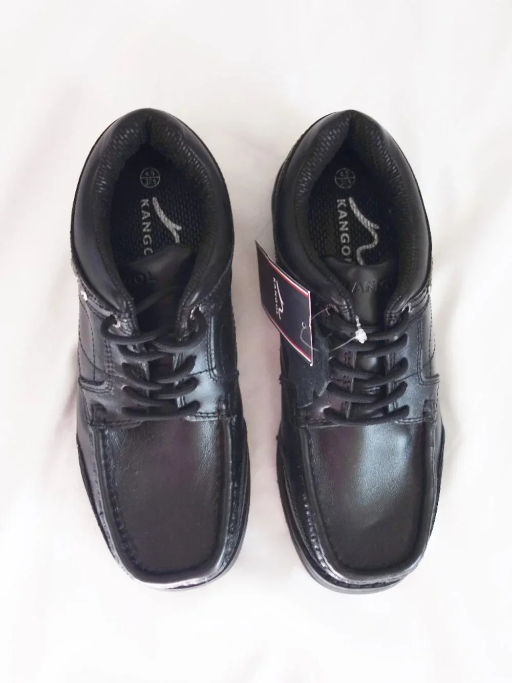 Kangol Mens Harrow Leather Eyelets Lace Up Shoes Moulded Sole Stitched (5.5) NWT
